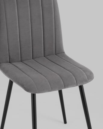 Стул Easy велюр Темно-серый_7